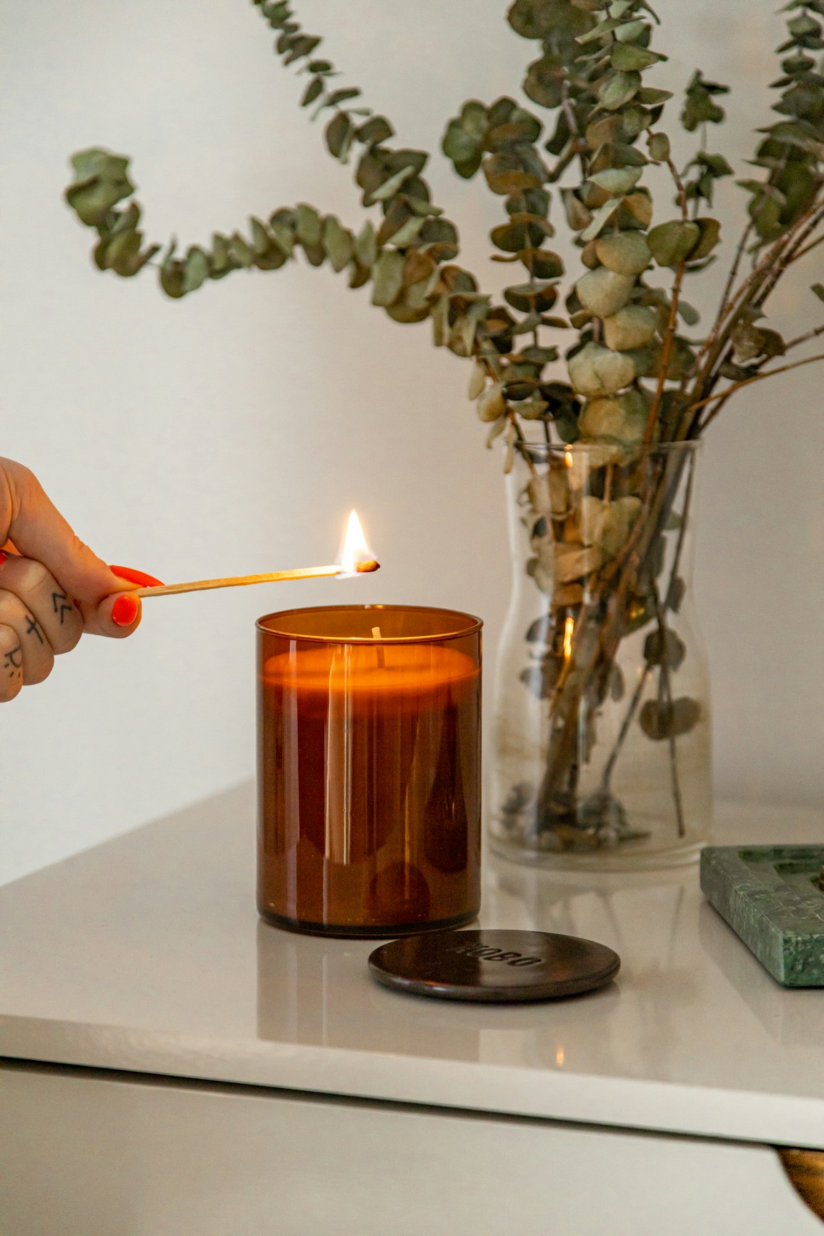 Eucalyptus candle