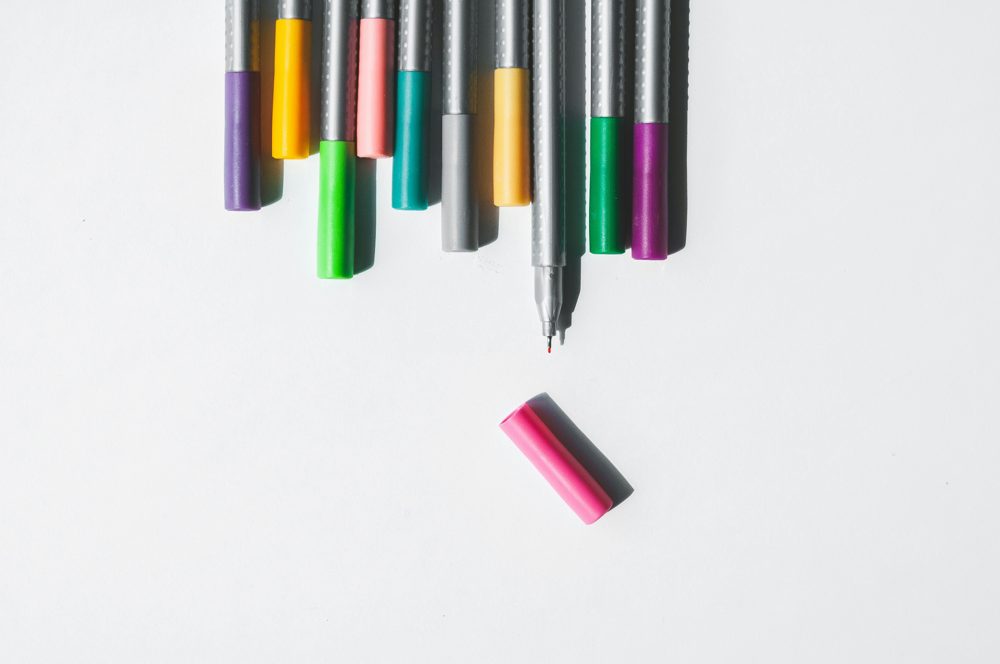Fineliner pens set