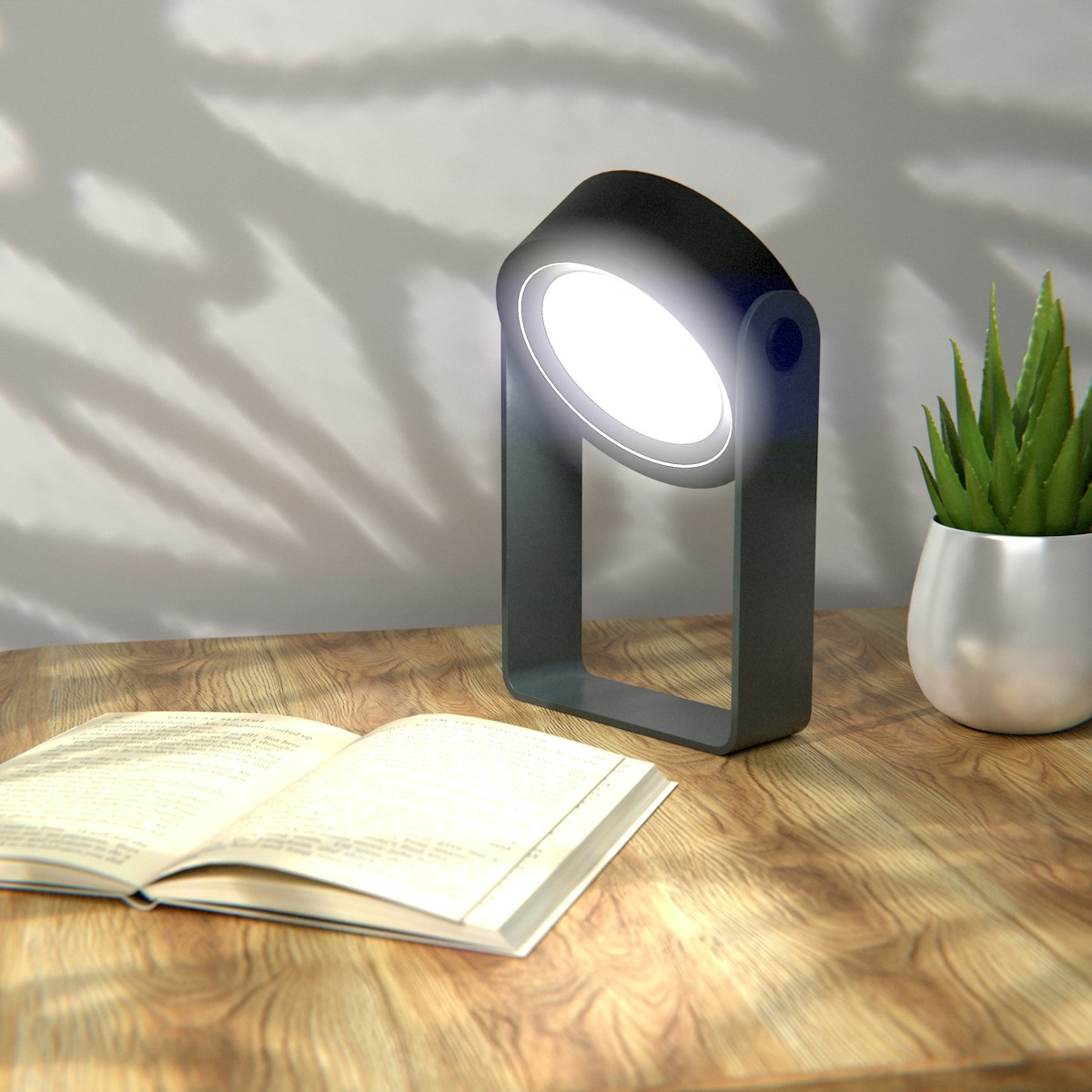 Rechargeable clip-on book light