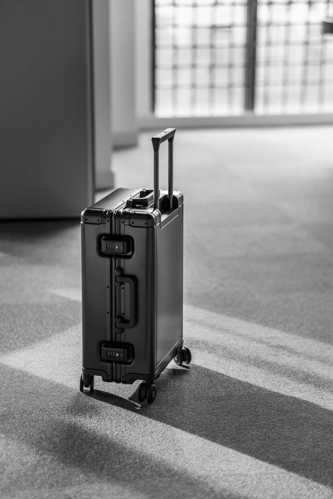 Hardside carry-on suitcase